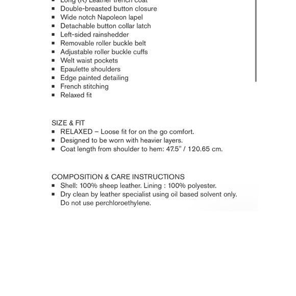 Mackage GAEL-Z Leather trench coat with belt - Picture 7 of 11